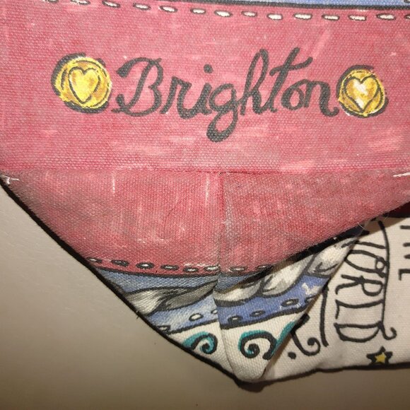 Brighton Seas The Day Stowaway Large Nautical Canvas Tote Bag Anchor Mermaid - Picture 7 of 14